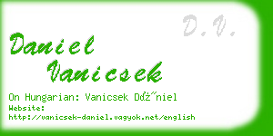 daniel vanicsek business card